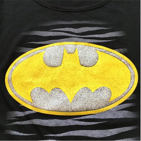 Batman Tops - *3/$30* Batman Silver Glitter High Low Tee